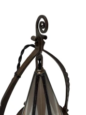 Art Deco Amsterdamse School Table Lamp by Amsterdamsche Kunstsmederij, 1920s